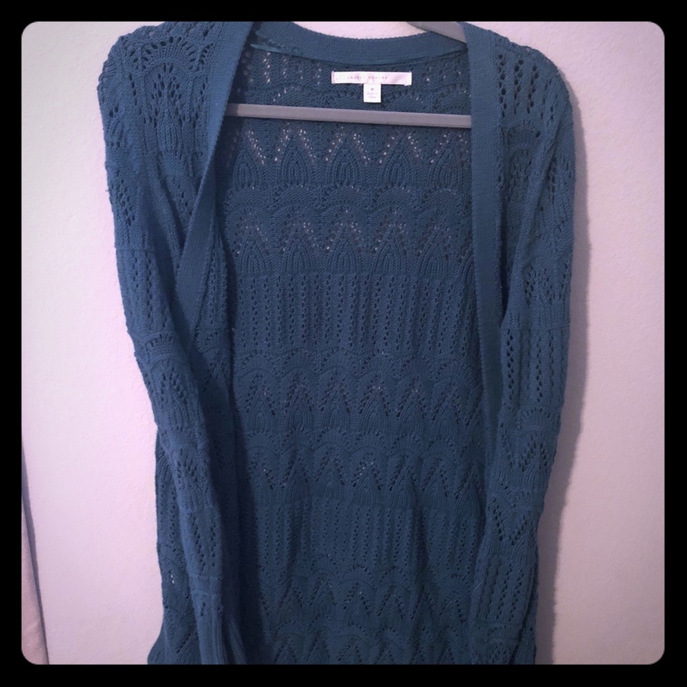 CARDIGAN LAUREN CONRAD WOVEN DESIGN SIZE M WOMENS